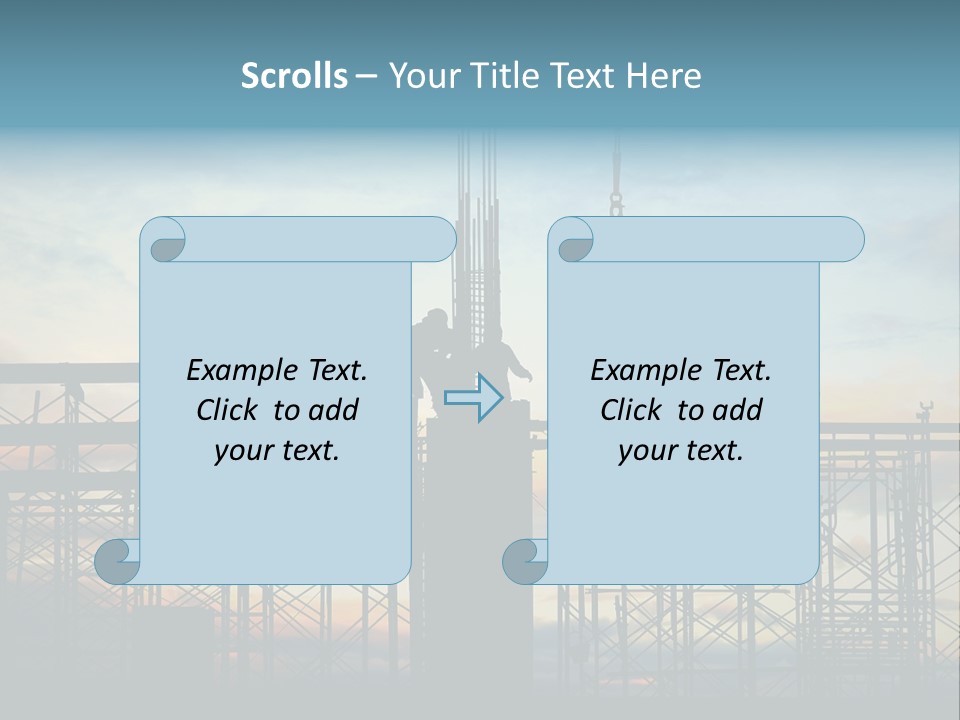 Housing Hardhat Structure PowerPoint Template
