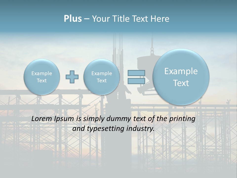 Housing Hardhat Structure PowerPoint Template