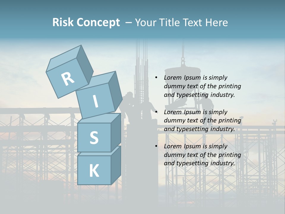 Housing Hardhat Structure PowerPoint Template