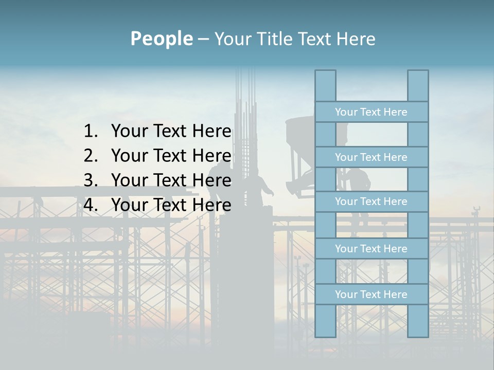 Housing Hardhat Structure PowerPoint Template