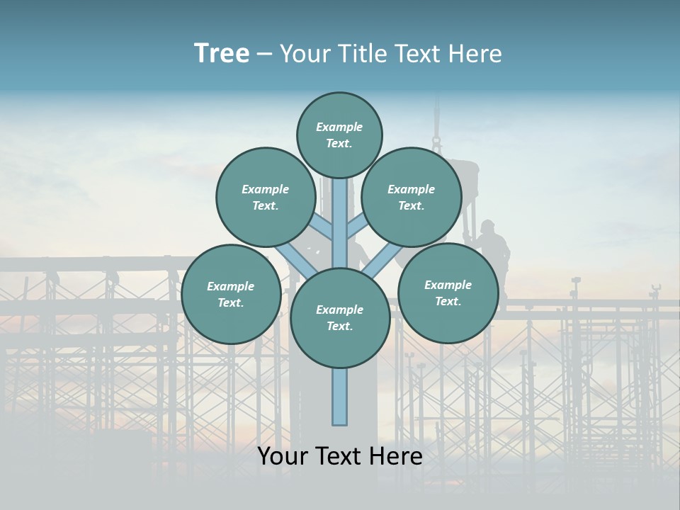 Housing Hardhat Structure PowerPoint Template