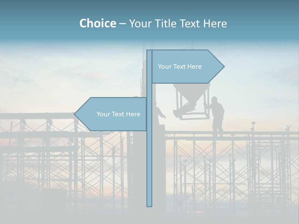 Housing Hardhat Structure PowerPoint Template