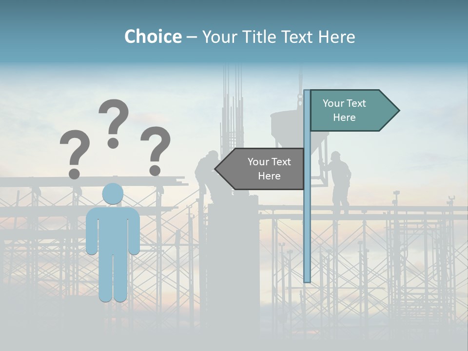 Housing Hardhat Structure PowerPoint Template