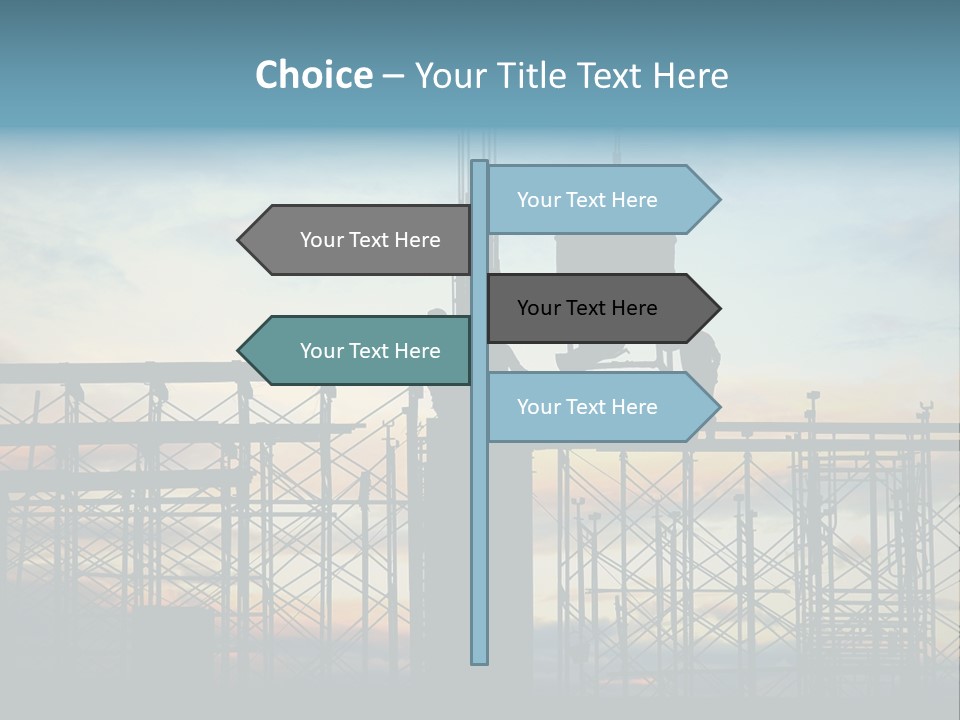 Housing Hardhat Structure PowerPoint Template