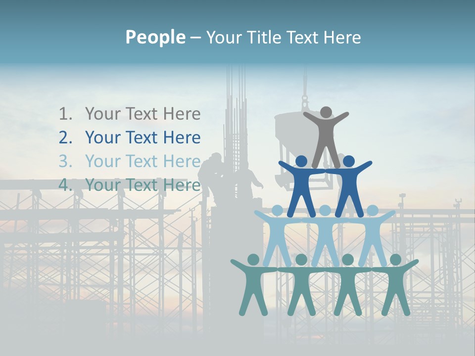 Housing Hardhat Structure PowerPoint Template