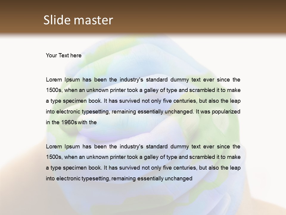 Natural Ozone Continent PowerPoint Template