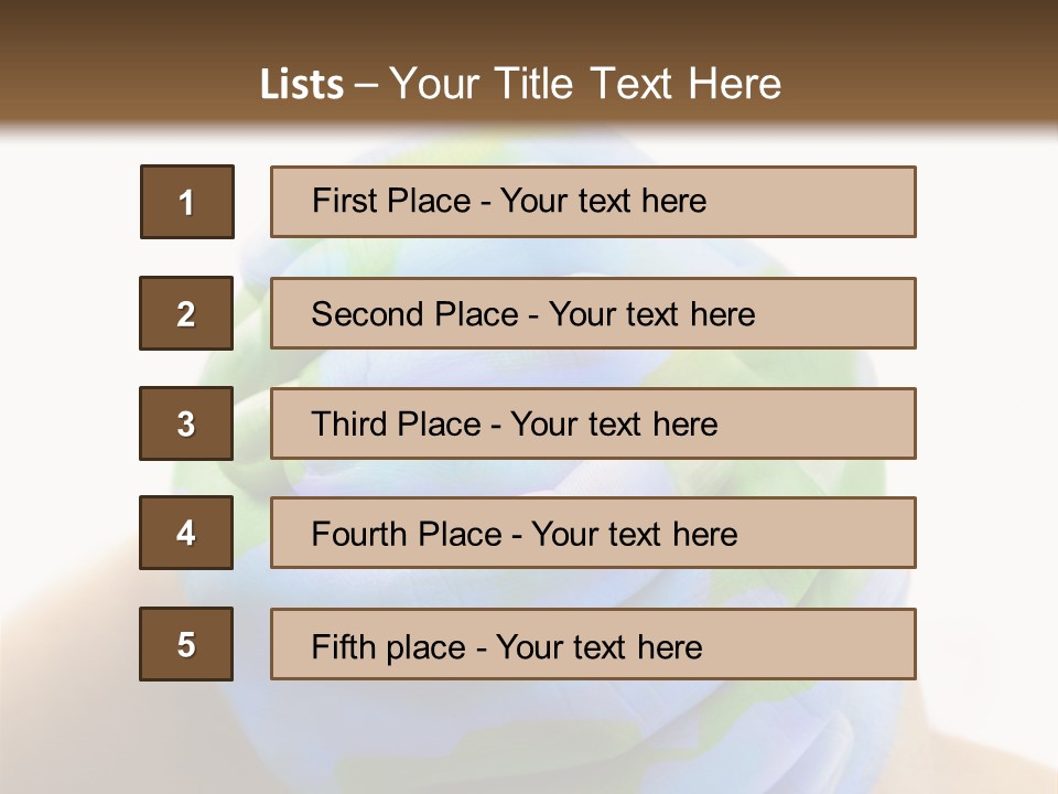 Natural Ozone Continent PowerPoint Template