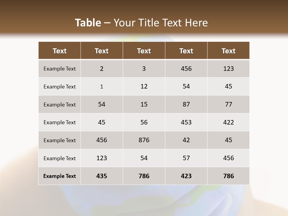Natural Ozone Continent PowerPoint Template