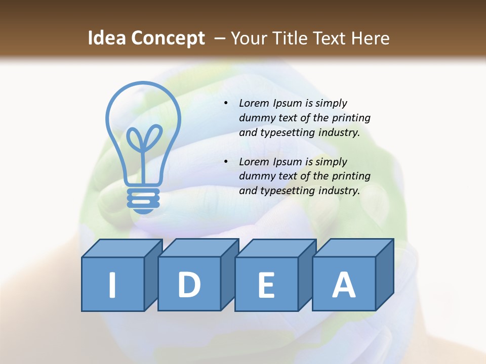 Natural Ozone Continent PowerPoint Template