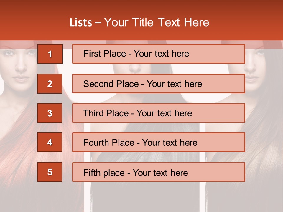 Sensuality Beautiful Long PowerPoint Template