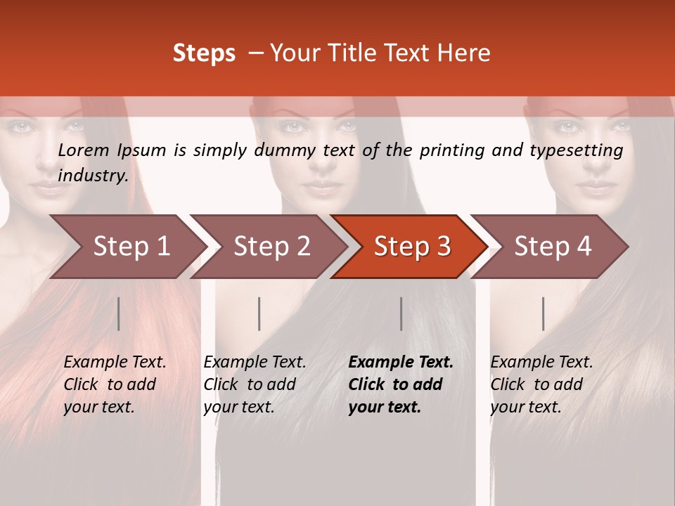 Sensuality Beautiful Long PowerPoint Template