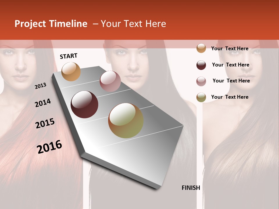 Sensuality Beautiful Long PowerPoint Template