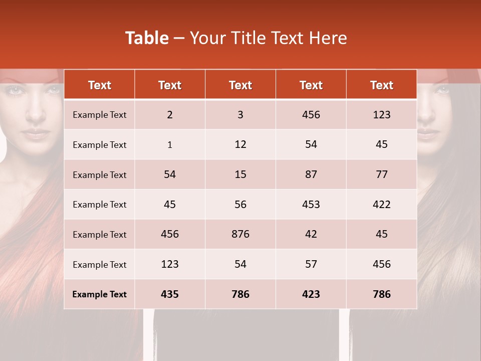 Sensuality Beautiful Long PowerPoint Template
