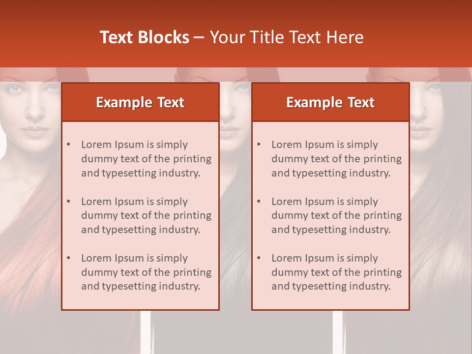 Sensuality Beautiful Long PowerPoint Template