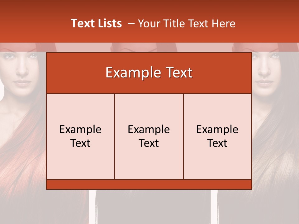 Sensuality Beautiful Long PowerPoint Template