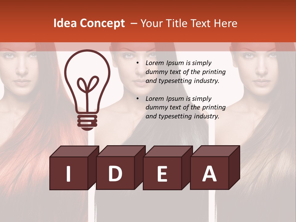 Sensuality Beautiful Long PowerPoint Template