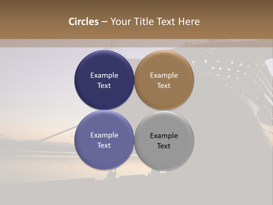 Relaxation Sunset Island PowerPoint Template