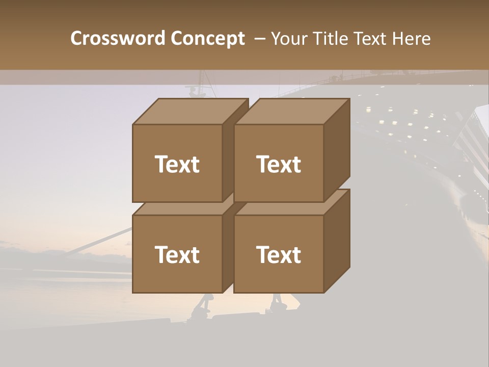 Relaxation Sunset Island PowerPoint Template