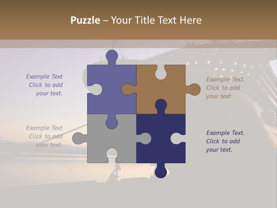 Relaxation Sunset Island PowerPoint Template