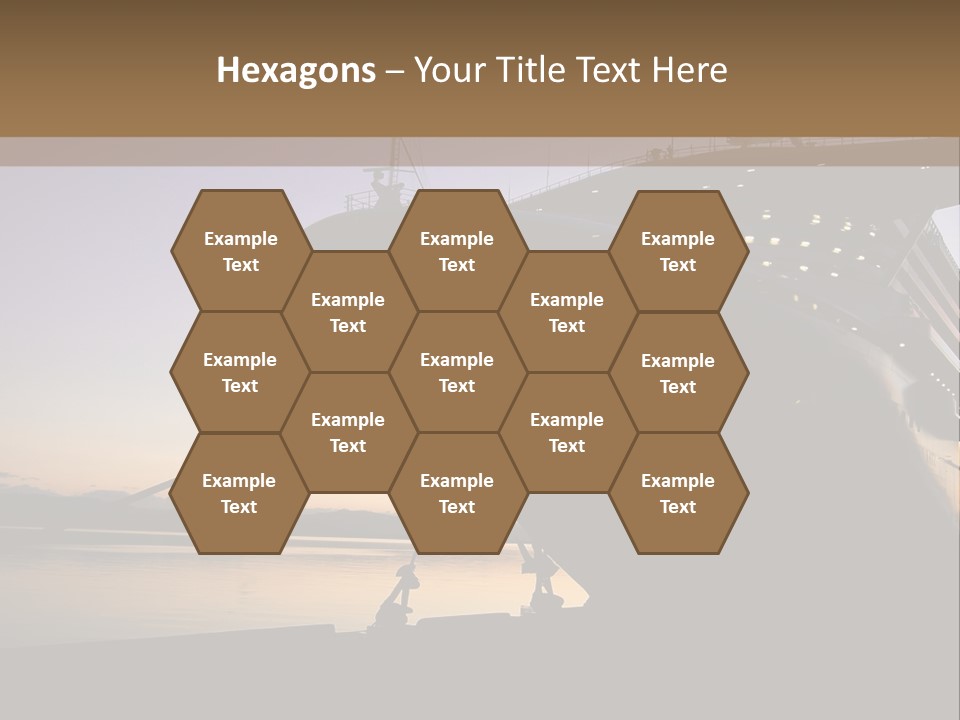 Relaxation Sunset Island PowerPoint Template