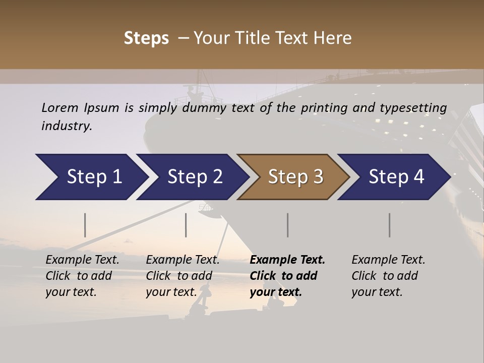 Relaxation Sunset Island PowerPoint Template