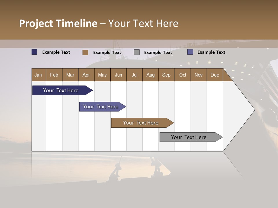 Relaxation Sunset Island PowerPoint Template