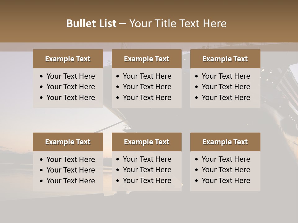 Relaxation Sunset Island PowerPoint Template