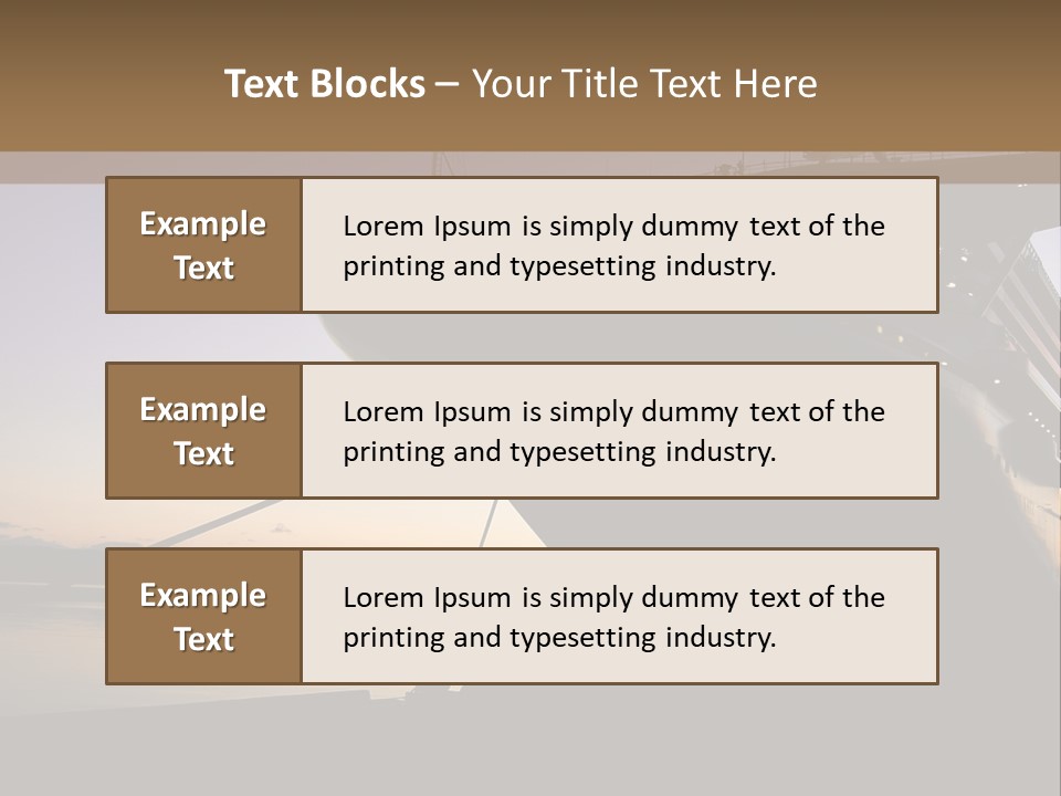Relaxation Sunset Island PowerPoint Template