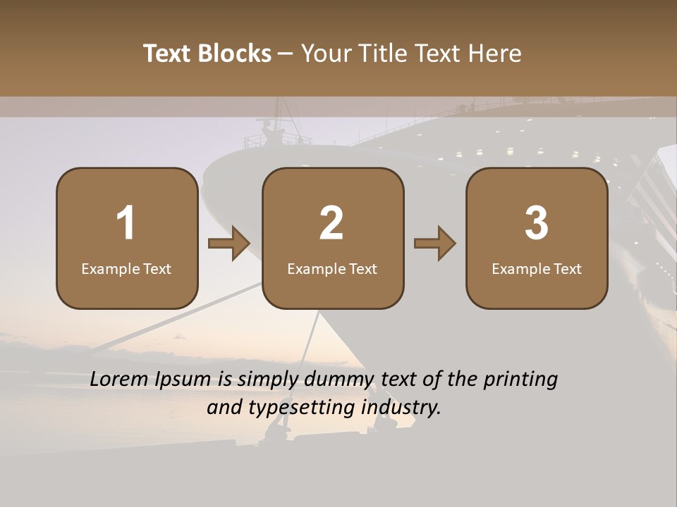 Relaxation Sunset Island PowerPoint Template