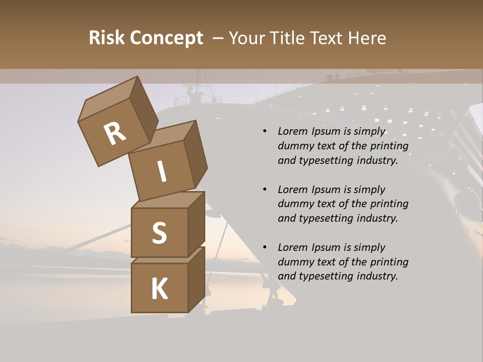 Relaxation Sunset Island PowerPoint Template