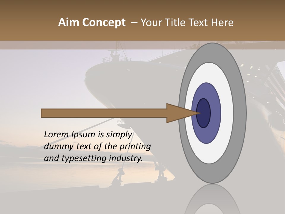 Relaxation Sunset Island PowerPoint Template