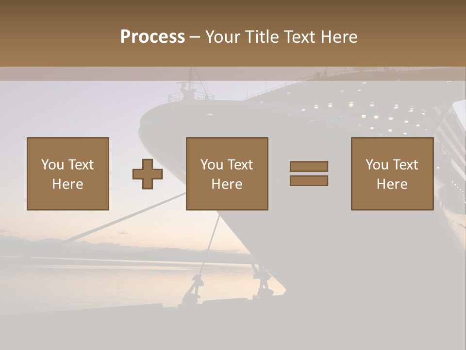 Relaxation Sunset Island PowerPoint Template