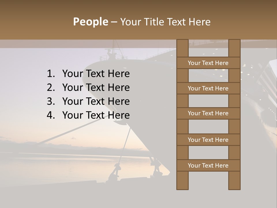 Relaxation Sunset Island PowerPoint Template