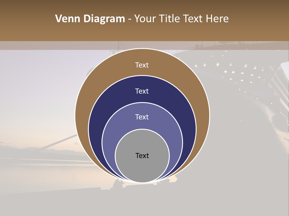 Relaxation Sunset Island PowerPoint Template