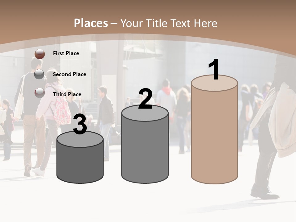 Stepping Men City PowerPoint Template