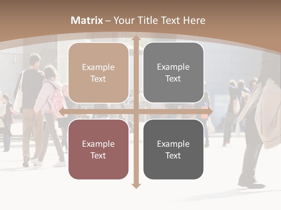 Stepping Men City PowerPoint Template