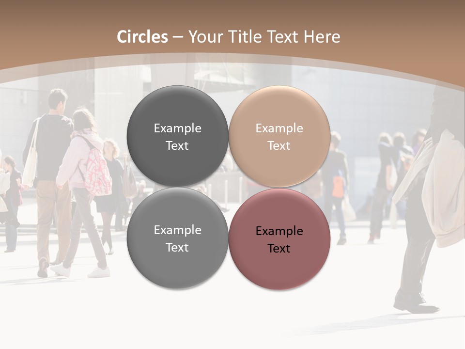 Stepping Men City PowerPoint Template