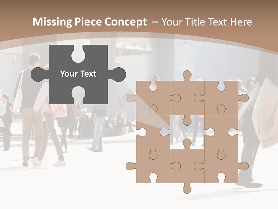 Stepping Men City PowerPoint Template