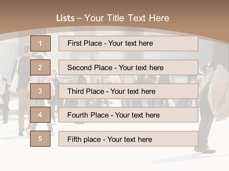 Stepping Men City PowerPoint Template