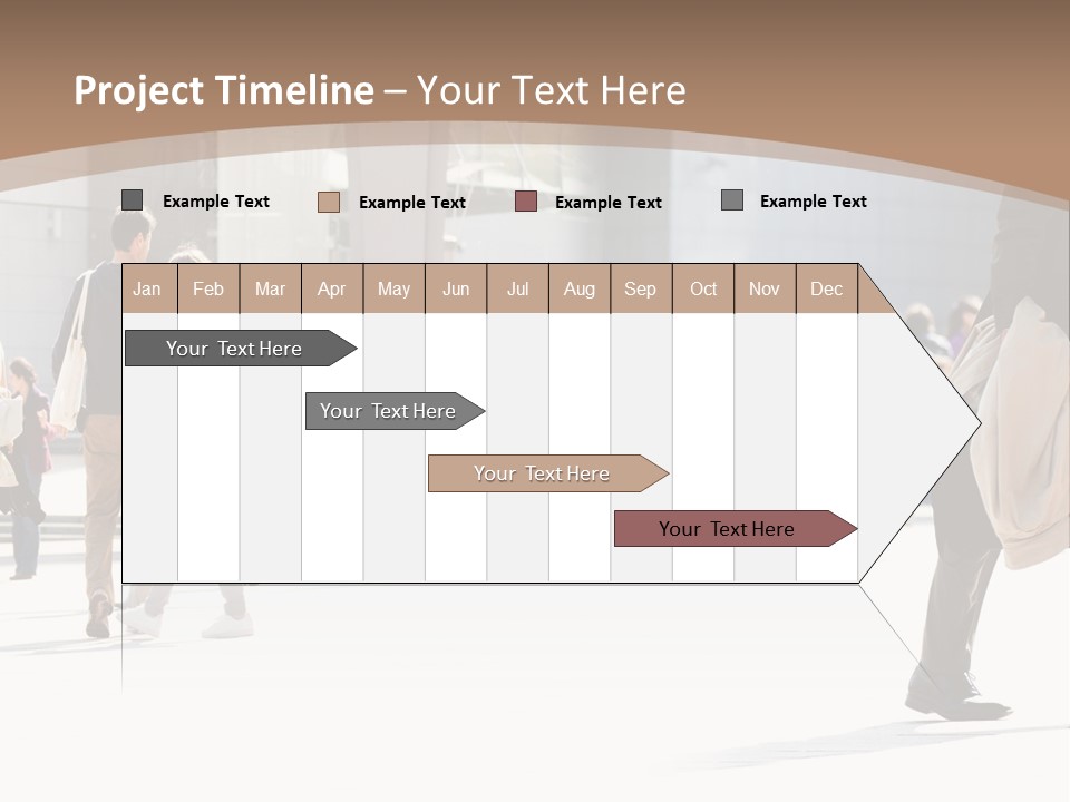 Stepping Men City PowerPoint Template