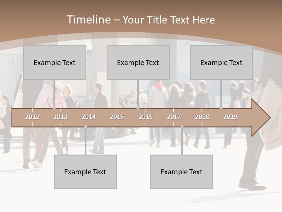 Stepping Men City PowerPoint Template
