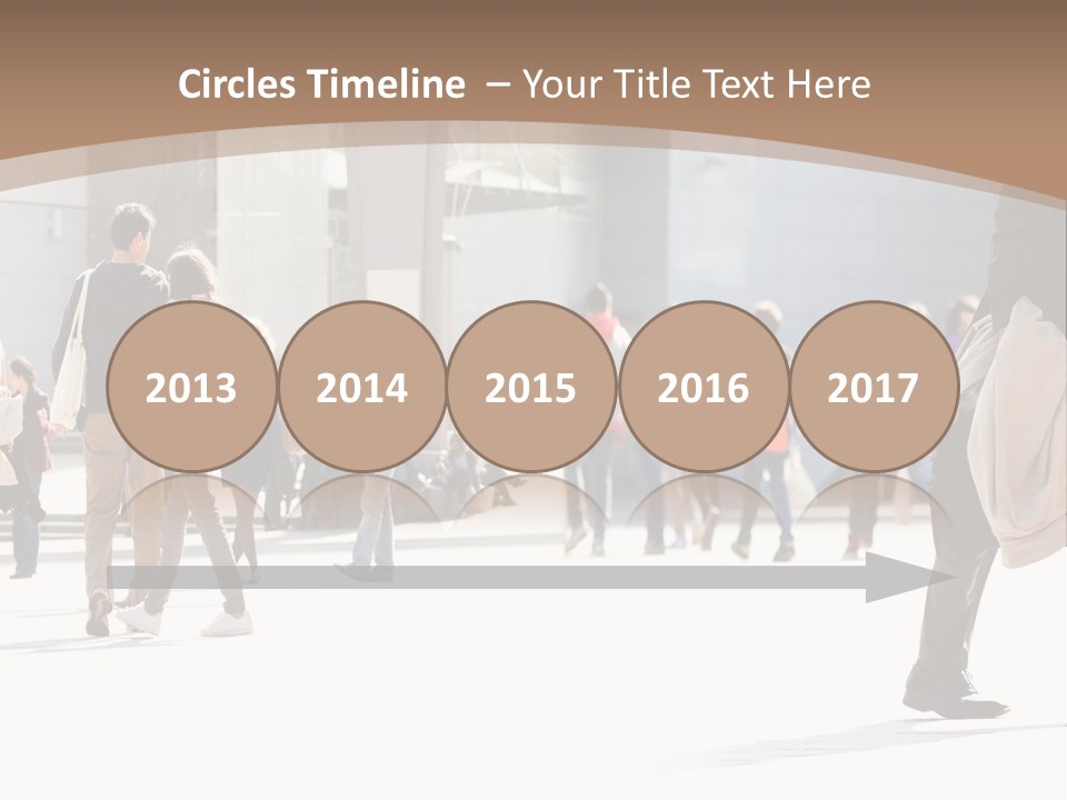 Stepping Men City PowerPoint Template