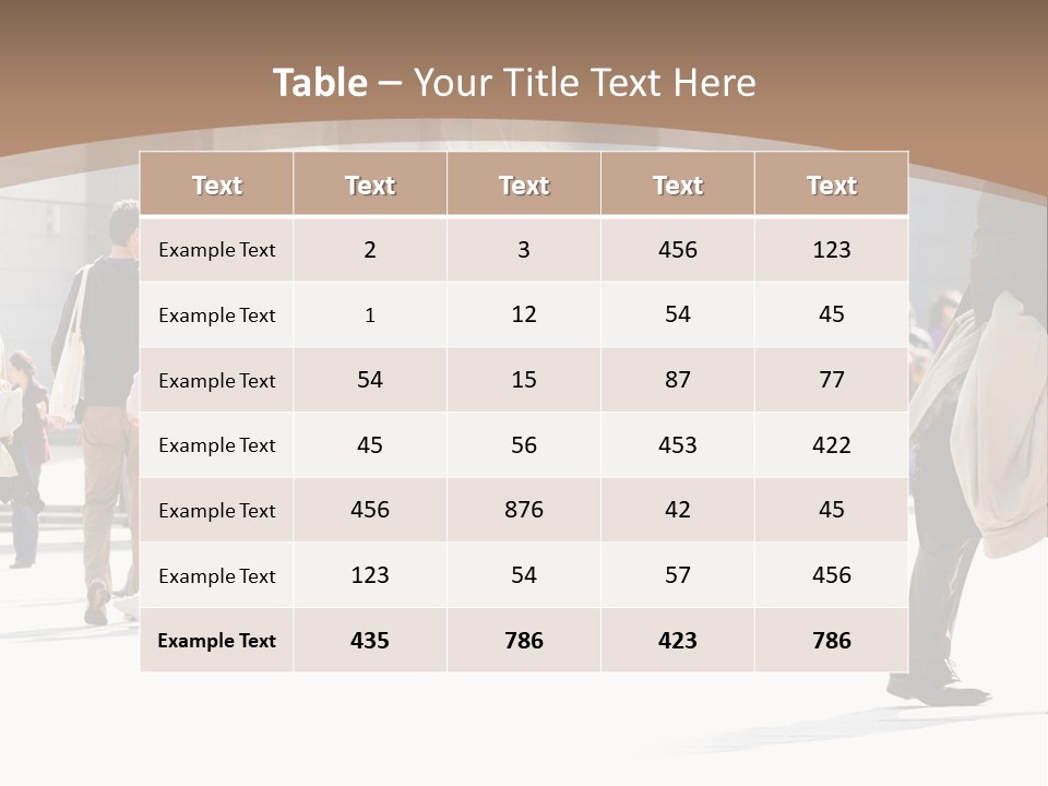Stepping Men City PowerPoint Template