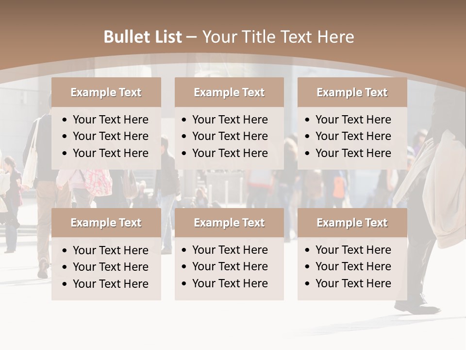 Stepping Men City PowerPoint Template