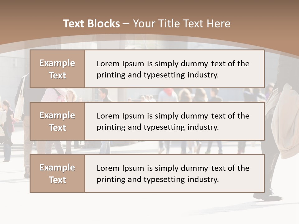 Stepping Men City PowerPoint Template