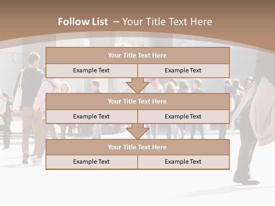 Stepping Men City PowerPoint Template