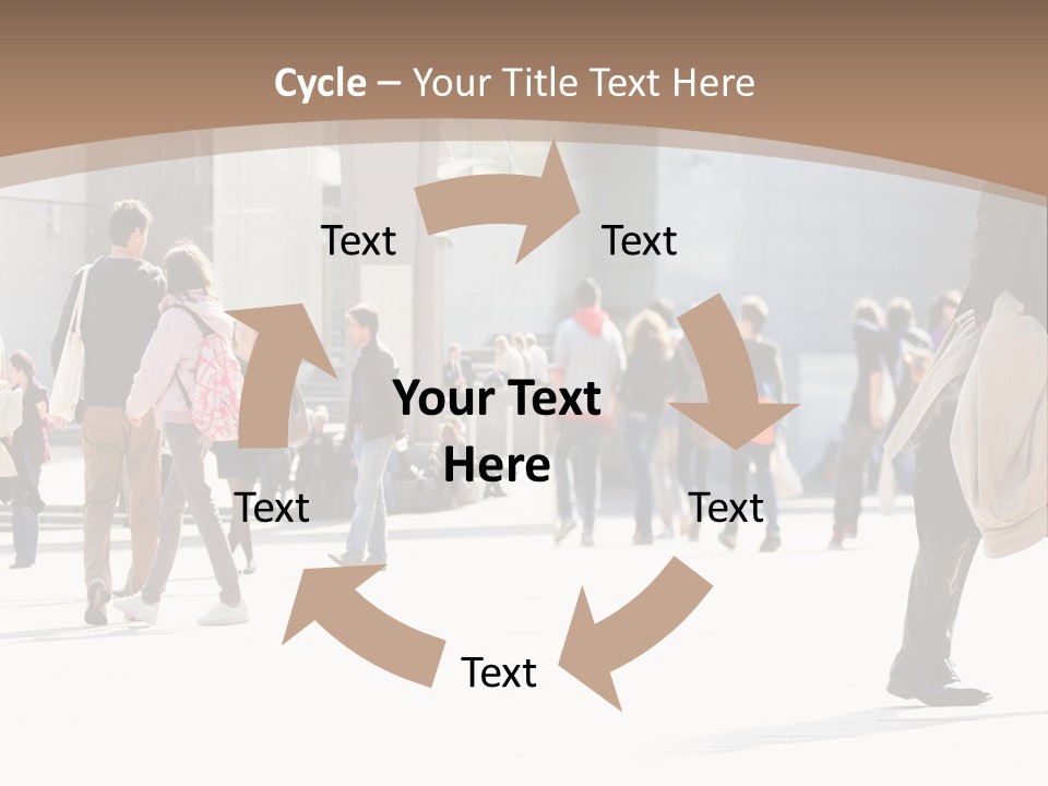 Stepping Men City PowerPoint Template
