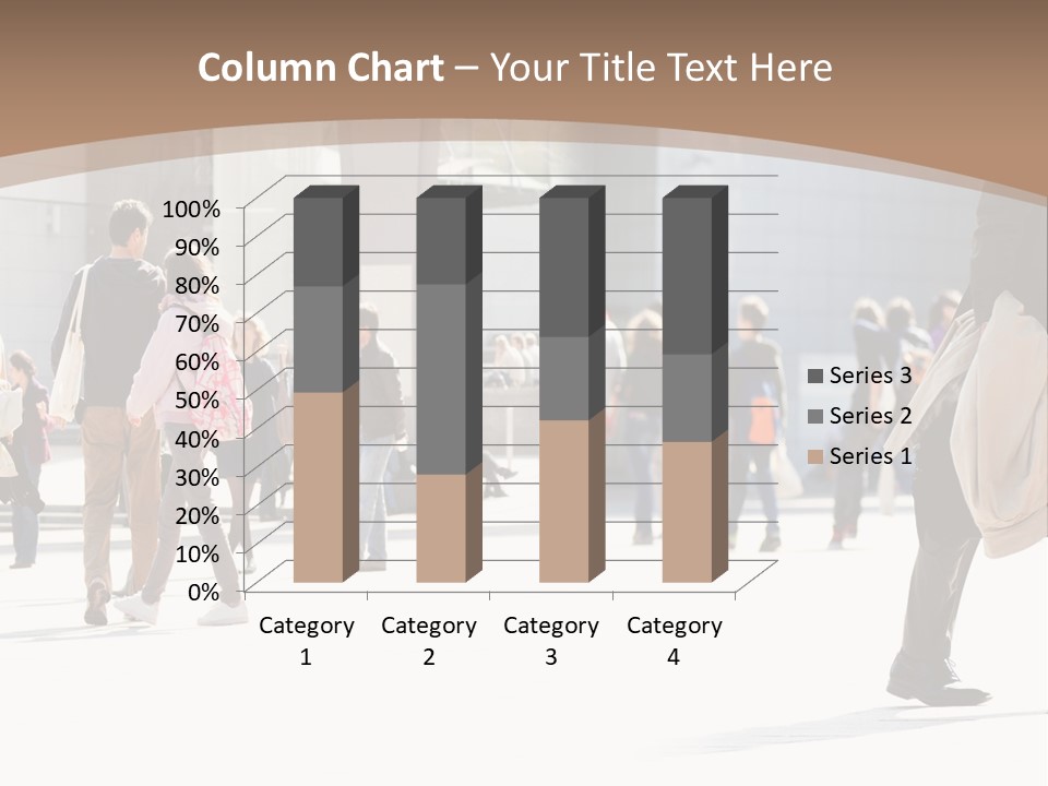 Stepping Men City PowerPoint Template