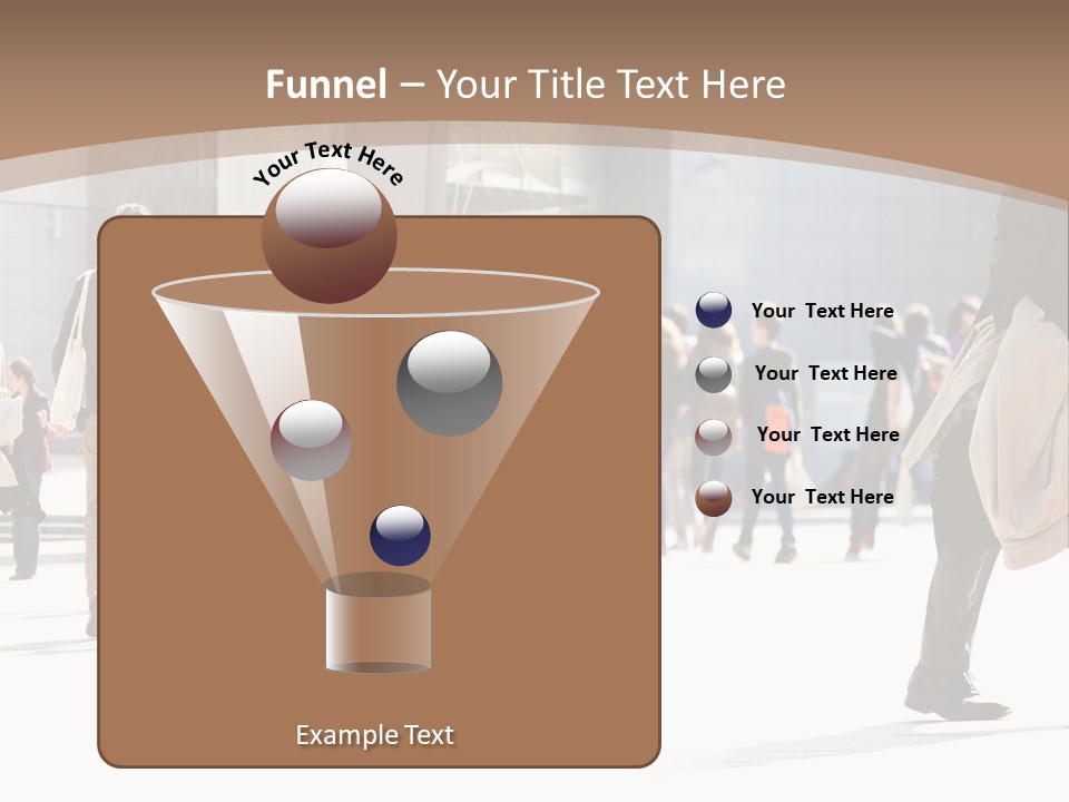 Stepping Men City PowerPoint Template