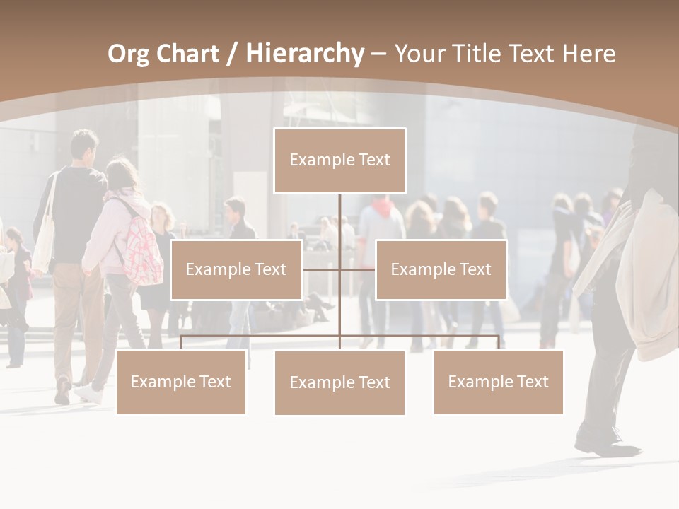 Stepping Men City PowerPoint Template